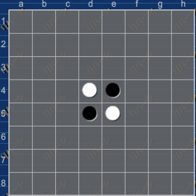 オセロゲーム「ISDN」の盤面
